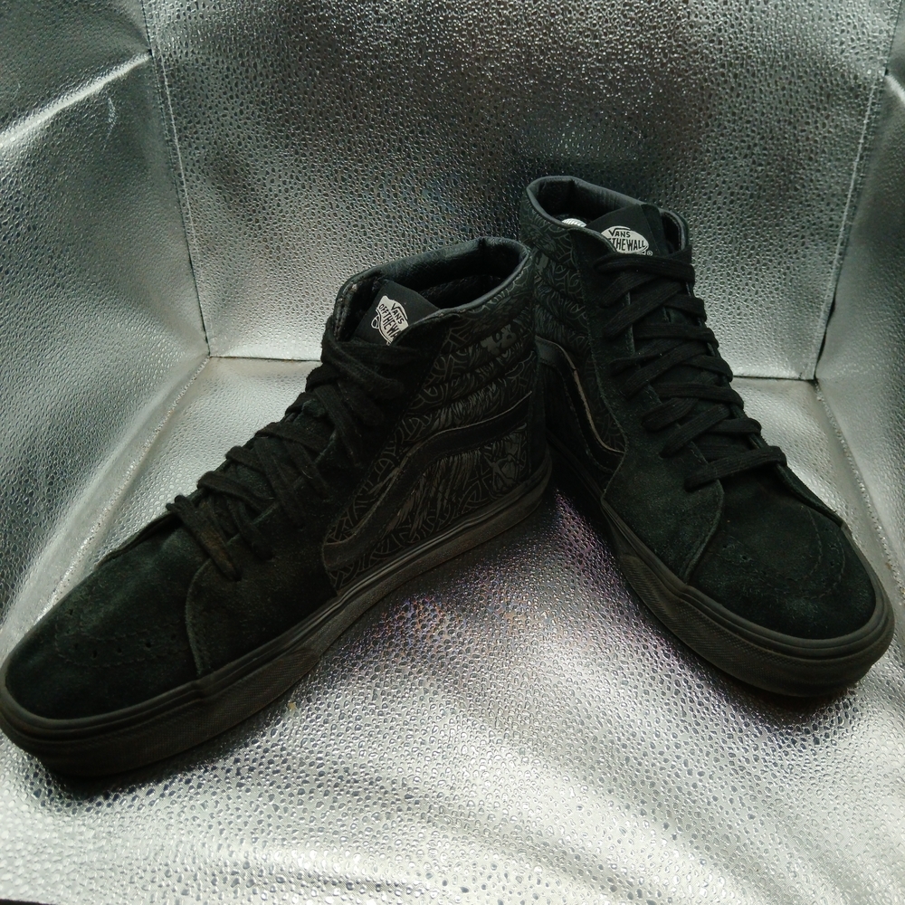 Vans Black Sk8-Hi Raven High-Top Sneakers Men's Size 8.5